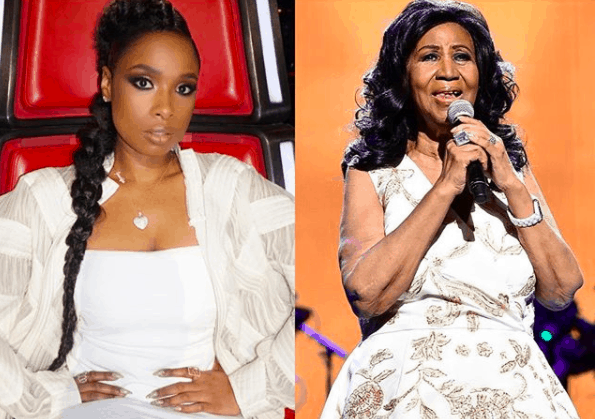 Jennifer Hudson and Aretha Franklin