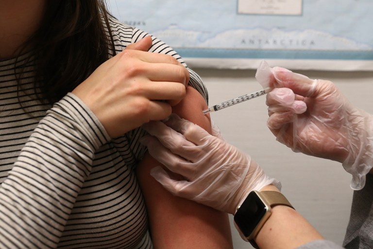 people hospitalized for insulin instead of flu shot