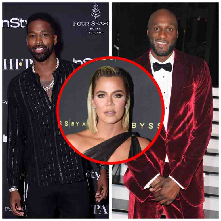 Lamar Odom, Tristan Thompson and Khloe Kardashian