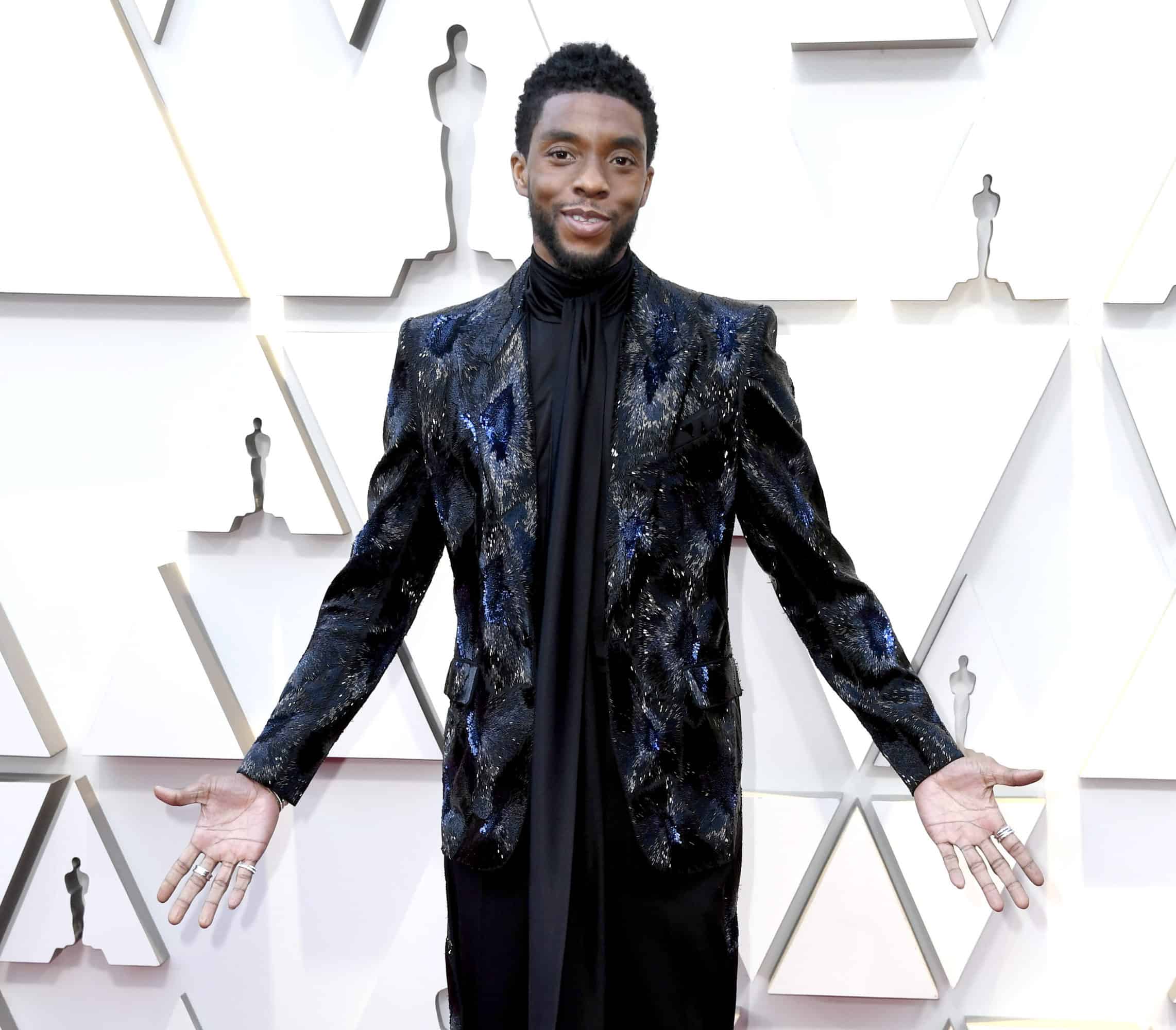 Howard University has officially named their College of Fine Arts after Chadwick Boseman and shared a video of the name placed on the building