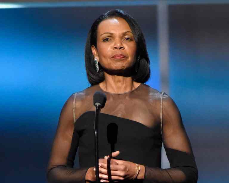 Former Secretary of State Condoleezza Rice