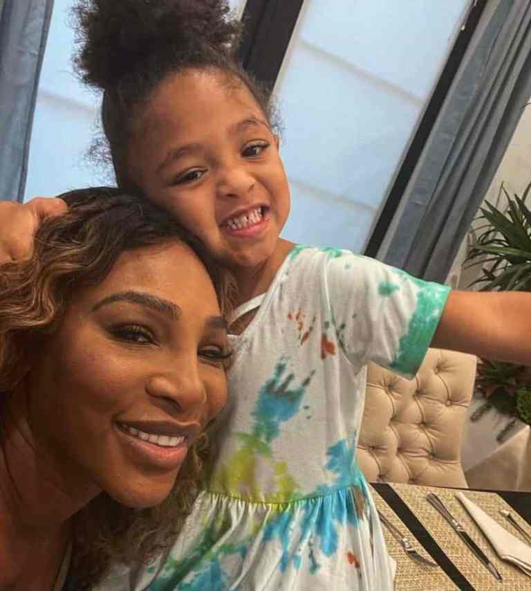 In a new video Serena Williams' daughter Alexis Olympia shows off her progress on the tennis court.