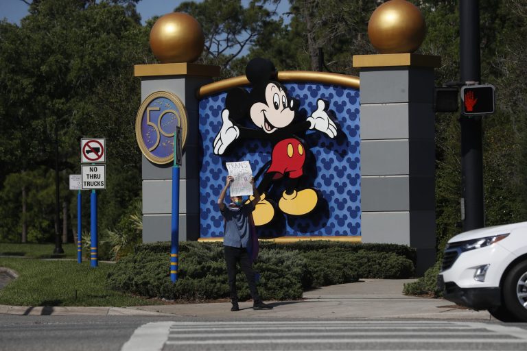 Disney employees stage a walkout on Tuesday in response to the CEO's initial response to Florida passing the 'Don't Say Gay,' bill.