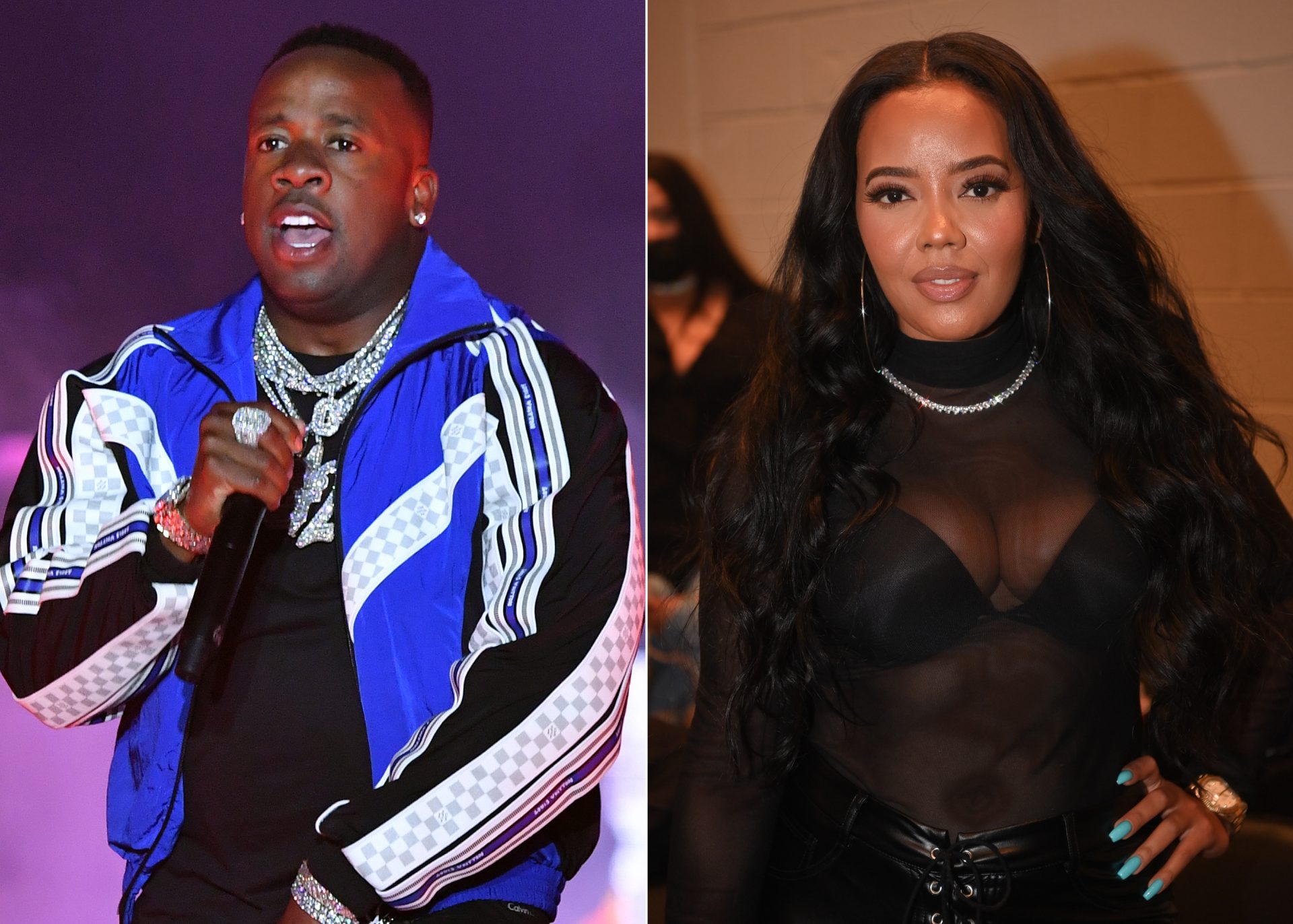 Yo Gotti and Angela Simmons were spotted hanging out in the club as she rapped the lyrics to his 2016 hit single "Down in the DM."