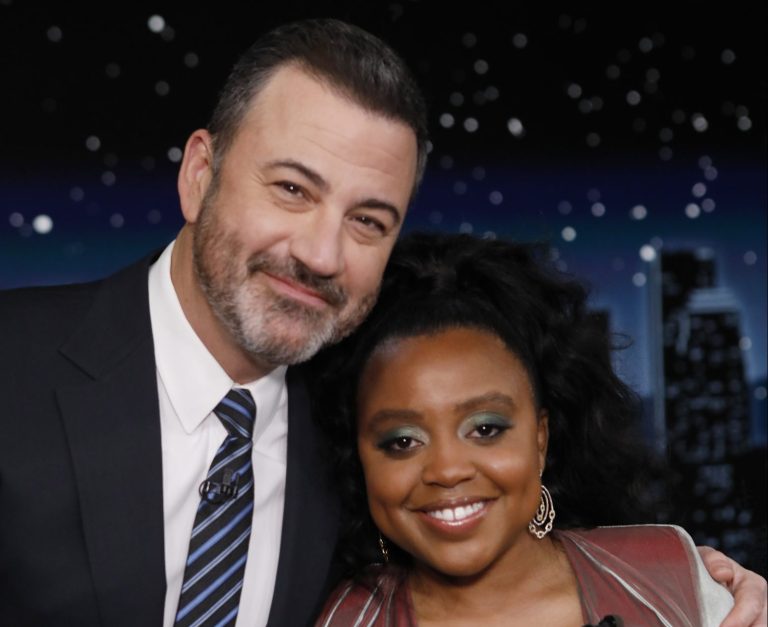 Quinta Brunson and Jimmy Kimmel