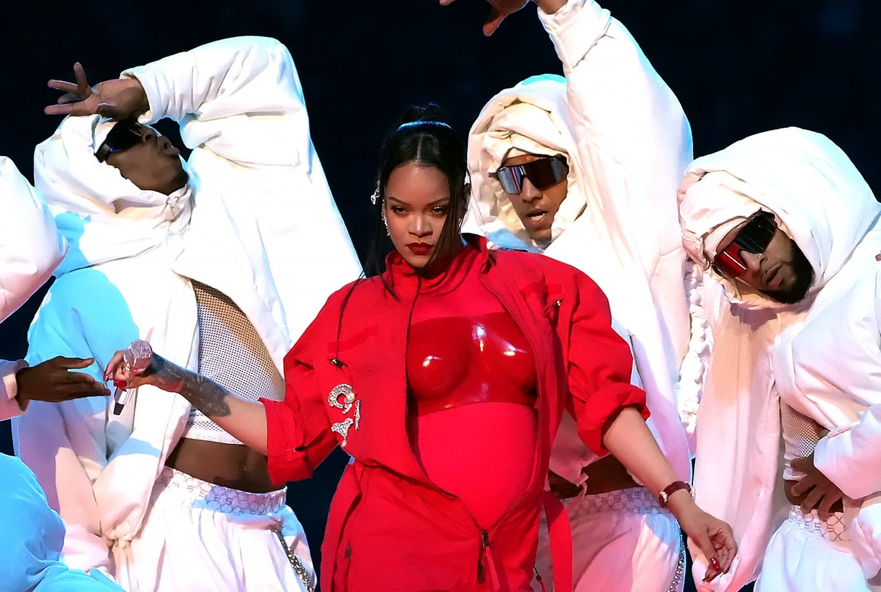 Funniest Reactions To Rihanna Revealing Baby No. 2 During Super Bowl 2023 Performance