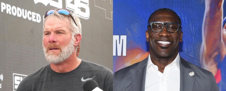 Brett Favre and Shannon Sharpe