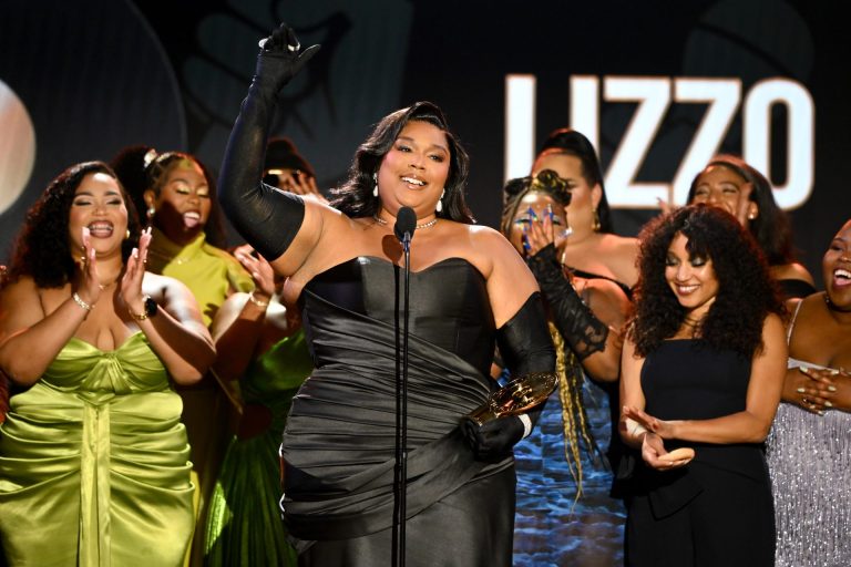 Lizzo Accepts Humanitarian Award At Gala Amid New Lawsuit