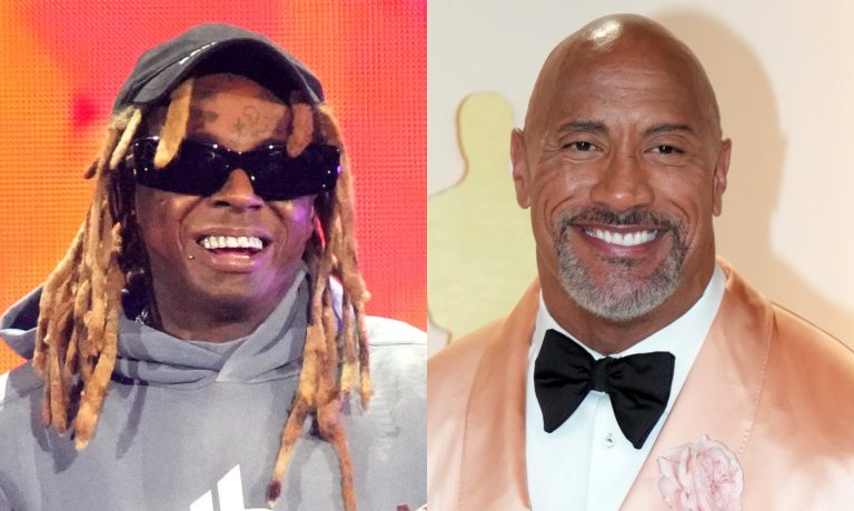 Lil Wayne & The Rock React To Their Wax Figures (Photos)