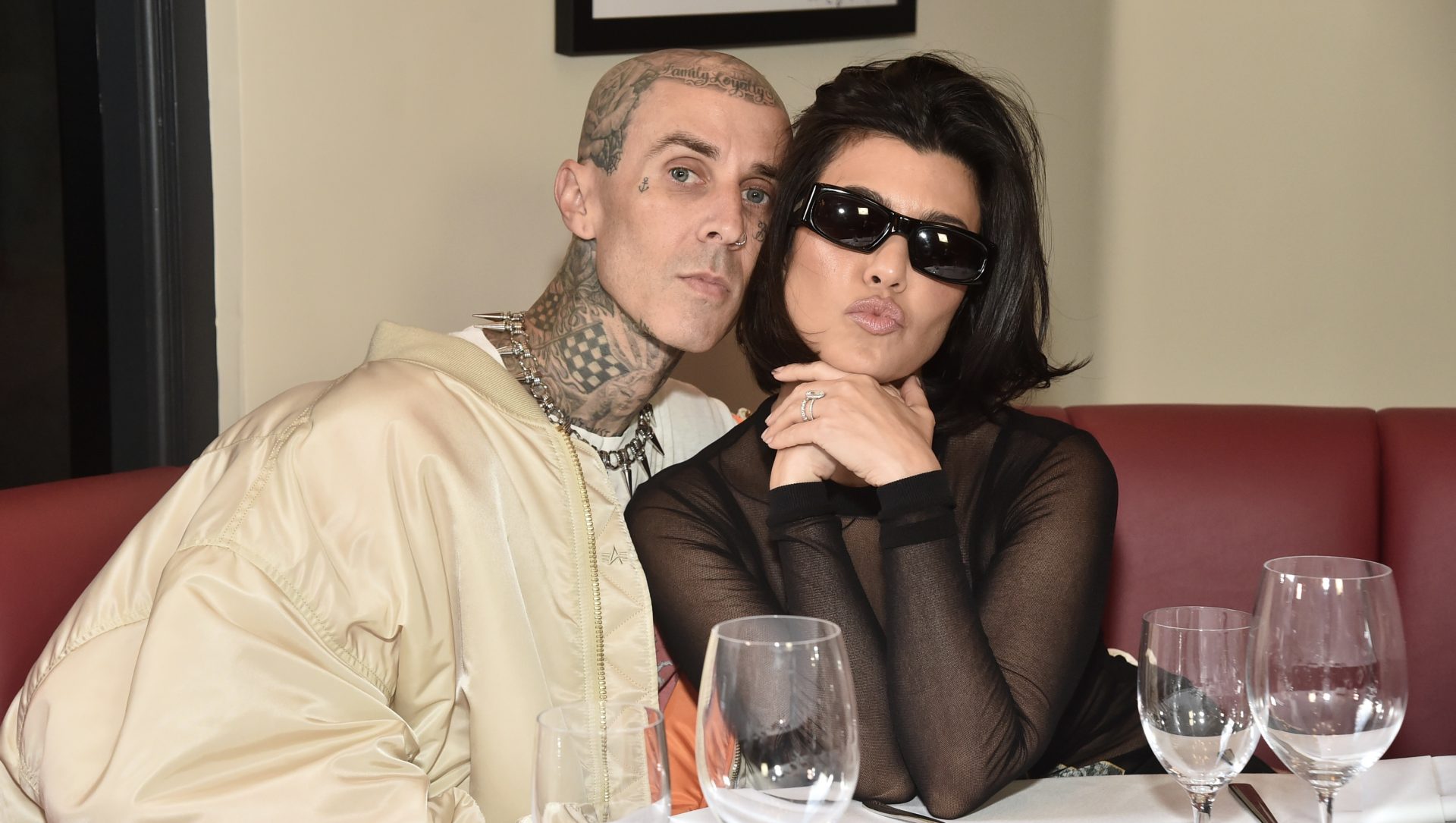 Travis Barker and Kourtney Kardashian