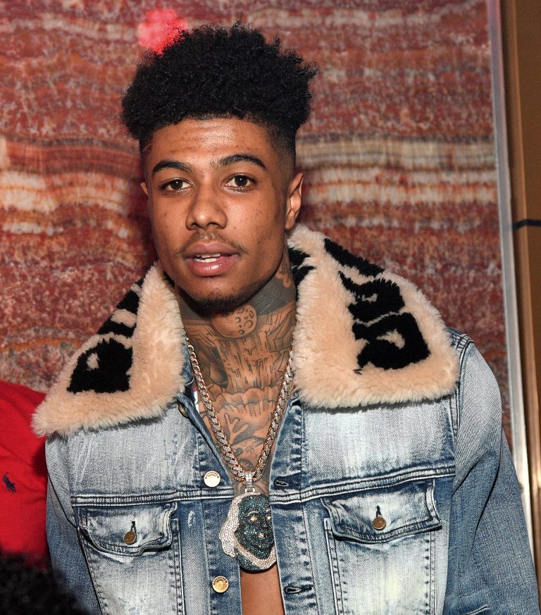 Blueface and Jaidyn Alexis perform at Santa Fe High School