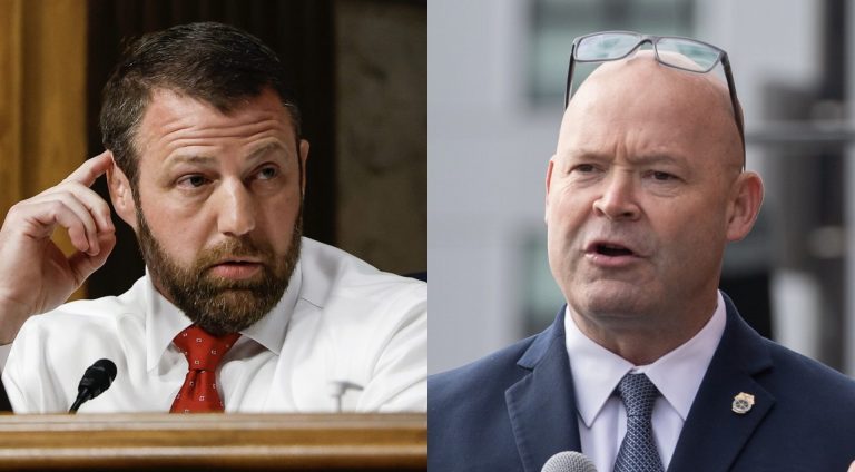 Standing On Business? Viral Video Shows Rep. Senator Markwayne Mullin Challenging Senate Floor Witness Sean O'Brien To A Tussle