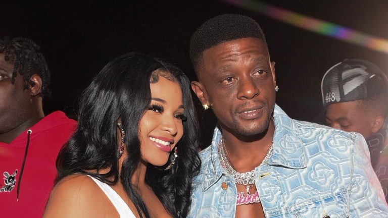 ATLANTA, GA - SEPTEMBER 26: Rajel Nelson and Lil Boosie attend T.I. Birthday celebration at Trap City Cafe on September 26, 2022 in Atlanta, Georgia.(Photo by