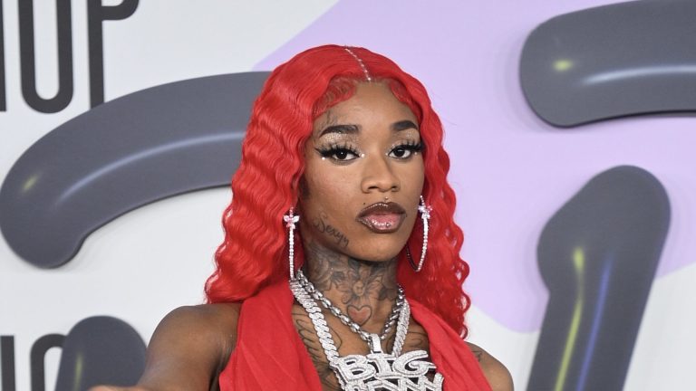 ATLANTA, GEORGIA - OCTOBER 3: Sexyy Red attends BET Hip Hop Awards 2023 at Cobb Energy Performing Arts Center on October 3, 2023 in Atlanta, Georgia.