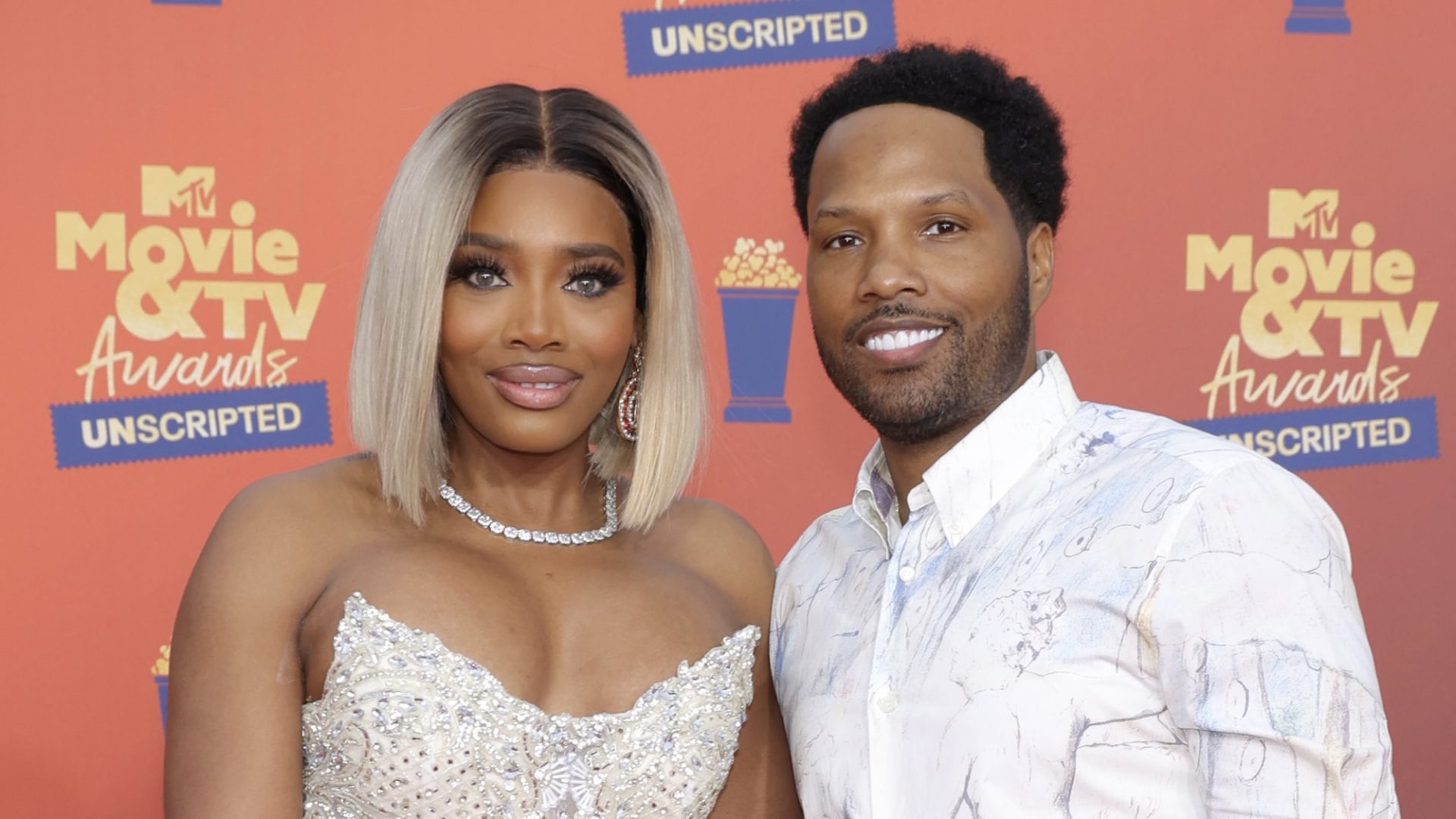 SANTA MONICA, CALIFORNIA: In this image released on June 5, (L-R) Yandy Smith-Harris and Mendeecees Harris attend the 2022 MTV Movie & TV Awards: UNSCRIPTED at Barker Hangar in Santa Monica, California and broadcast on June 5, 2022.