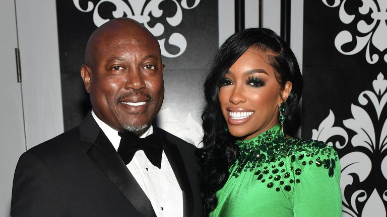 ATLANTA, GEORGIA - SEPTEMBER 29: Simon Guobadia and Porsha Williams attend Jay "Jeezy" Jenkins' 2nd Annual Sno Ball Gala at Flourish Atlanta on September 29, 2022 in Atlanta, Georgia.