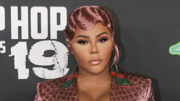 ATLANTA, GEORGIA - OCTOBER 05: Lil Kim arrives to the 2019 BET Hip Hop Awards on October 05, 2019 in Atlanta, Georgia.