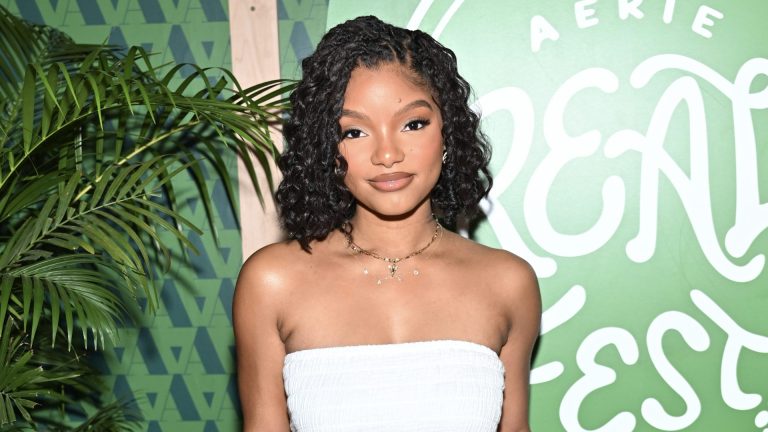 ATLANTA, GEORGIA - MARCH 23: Halle Bailey attends the Aerie REAL Fest at The Carlyle Venue on March 23, 2024 in Atlanta, Georgia.