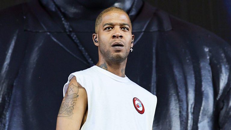 INDIO, CALIFORNIA - APRIL 21: (FOR EDITORIAL USE ONLY) Kid Cudi performs at Sahara Tent during the 2024 Coachella Valley Music and Arts Festival at Empire Polo Club on April 21, 2024 in Indio, California.