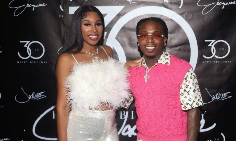 Deiondra Sanders & Jacquees Discuss If Son Will Be A Junior