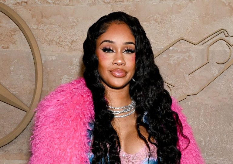 Saweetie at the Mercedes-Benz all new G-Class Los Angeles star-studded world premiere held at Franklin Canyon Park on April 23, 2024 in Beverly Hills, California. Photo by Gilbert Flores/WWD via Getty Images