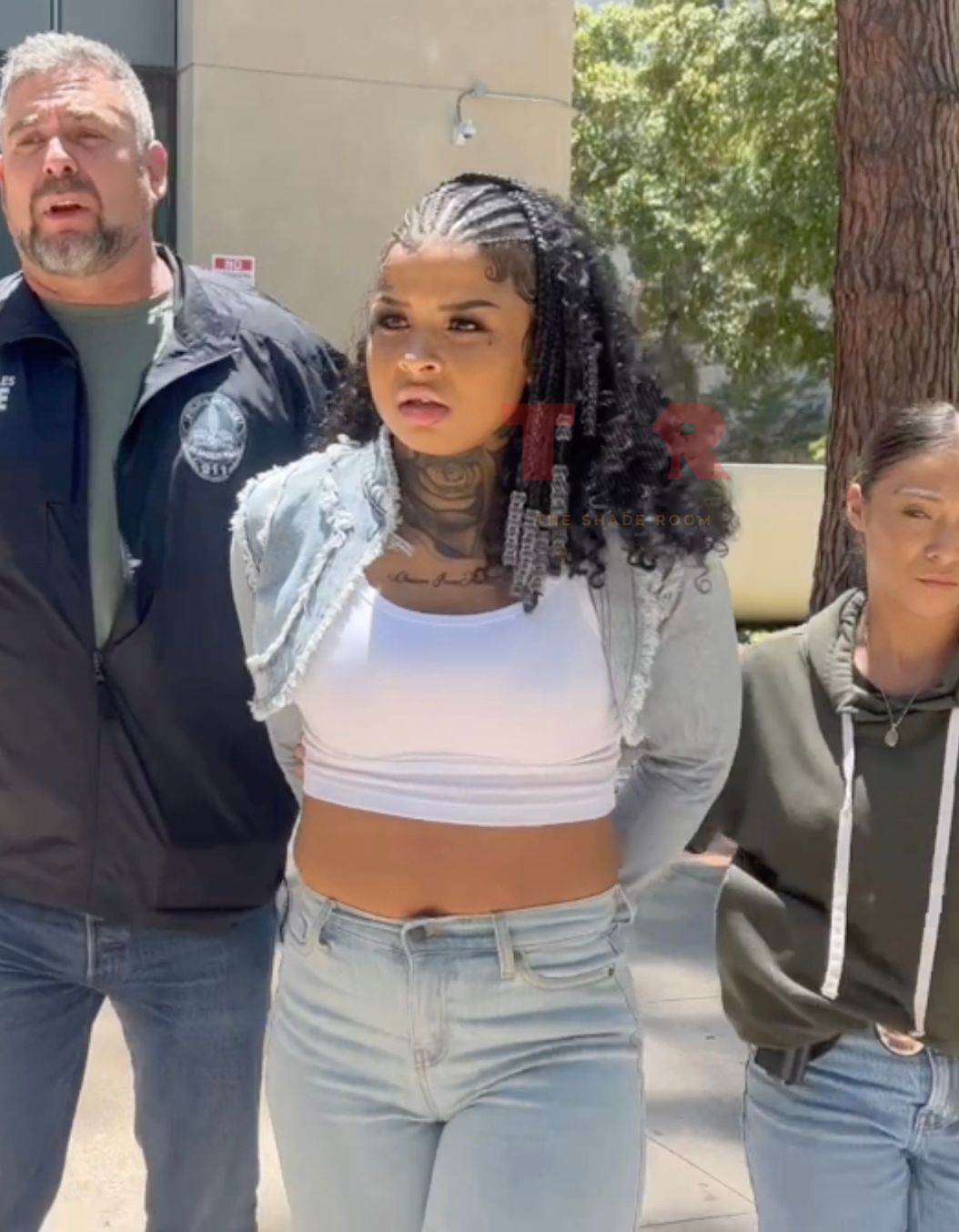 Whew! Chrisean Rock Arrested After Pulling Up To The Courthouse To Support Blueface (WATCH)