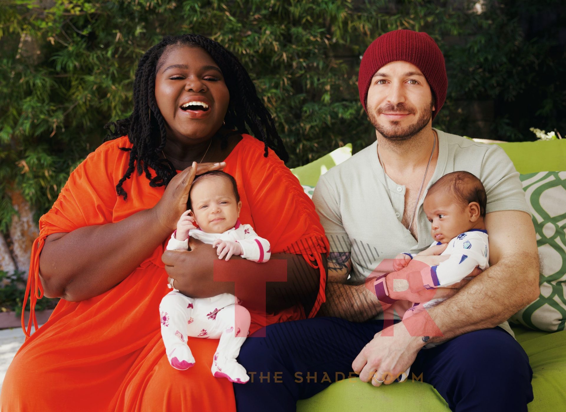 Awww! Gabby Sidibe Shares FIRST Look At Newborn Twins With Husband Brandon Frankel (EXCLUSIVE PHOTOS)