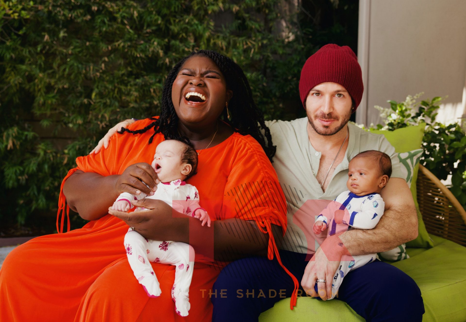 Awww! Gabby Sidibe Shares FIRST Look At Newborn Twins With Husband Brandon Frankel (EXCLUSIVE PHOTOS)