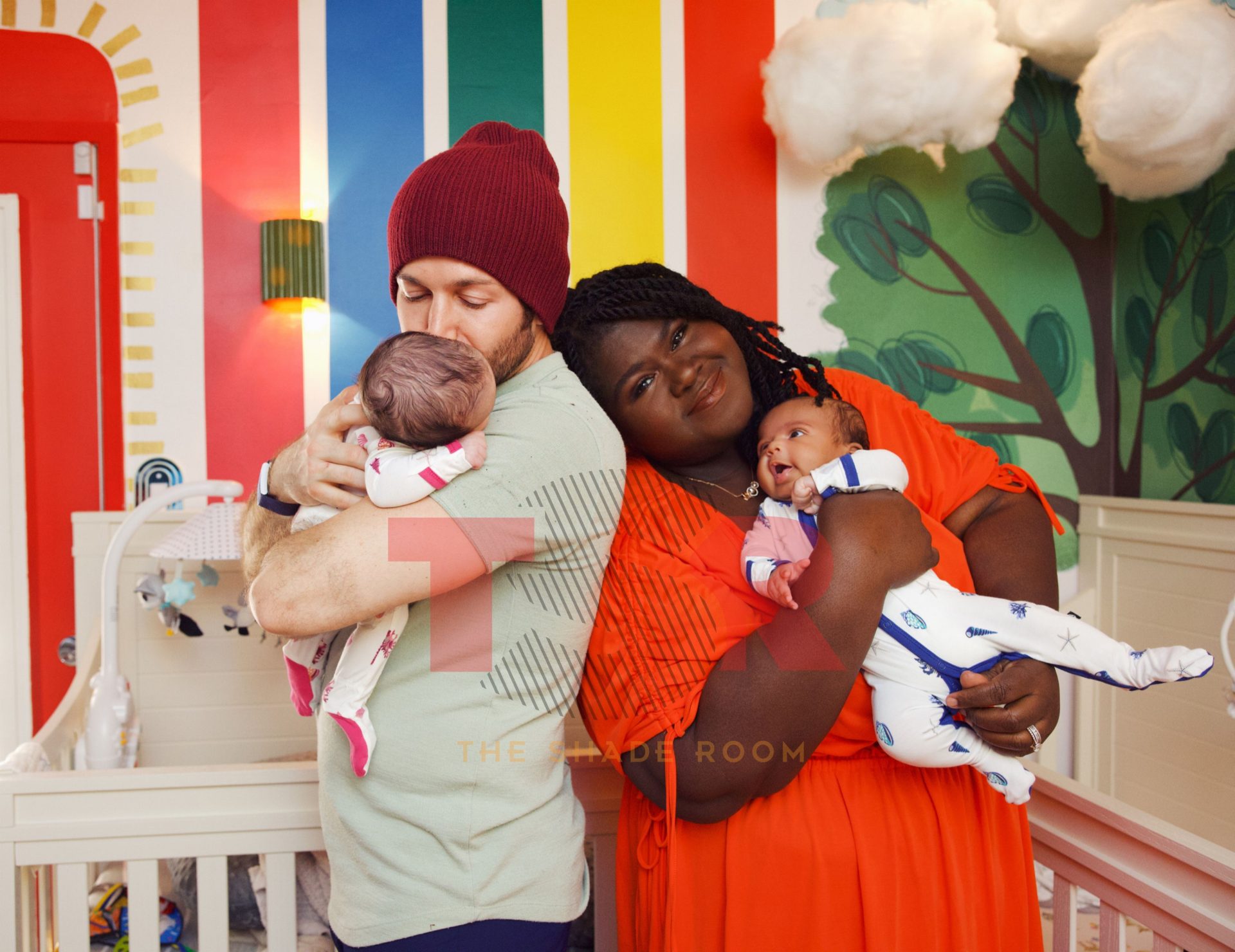 Awww! Gabby Sidibe Shares FIRST Look At Newborn Twins With Husband Brandon Frankel (EXCLUSIVE PHOTOS)