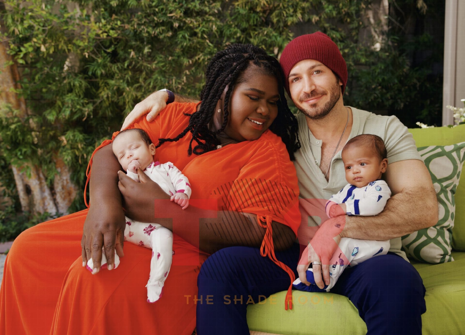 Awww! Gabby Sidibe Shares FIRST Look At Newborn Twins With Husband Brandon Frankel (EXCLUSIVE PHOTOS)