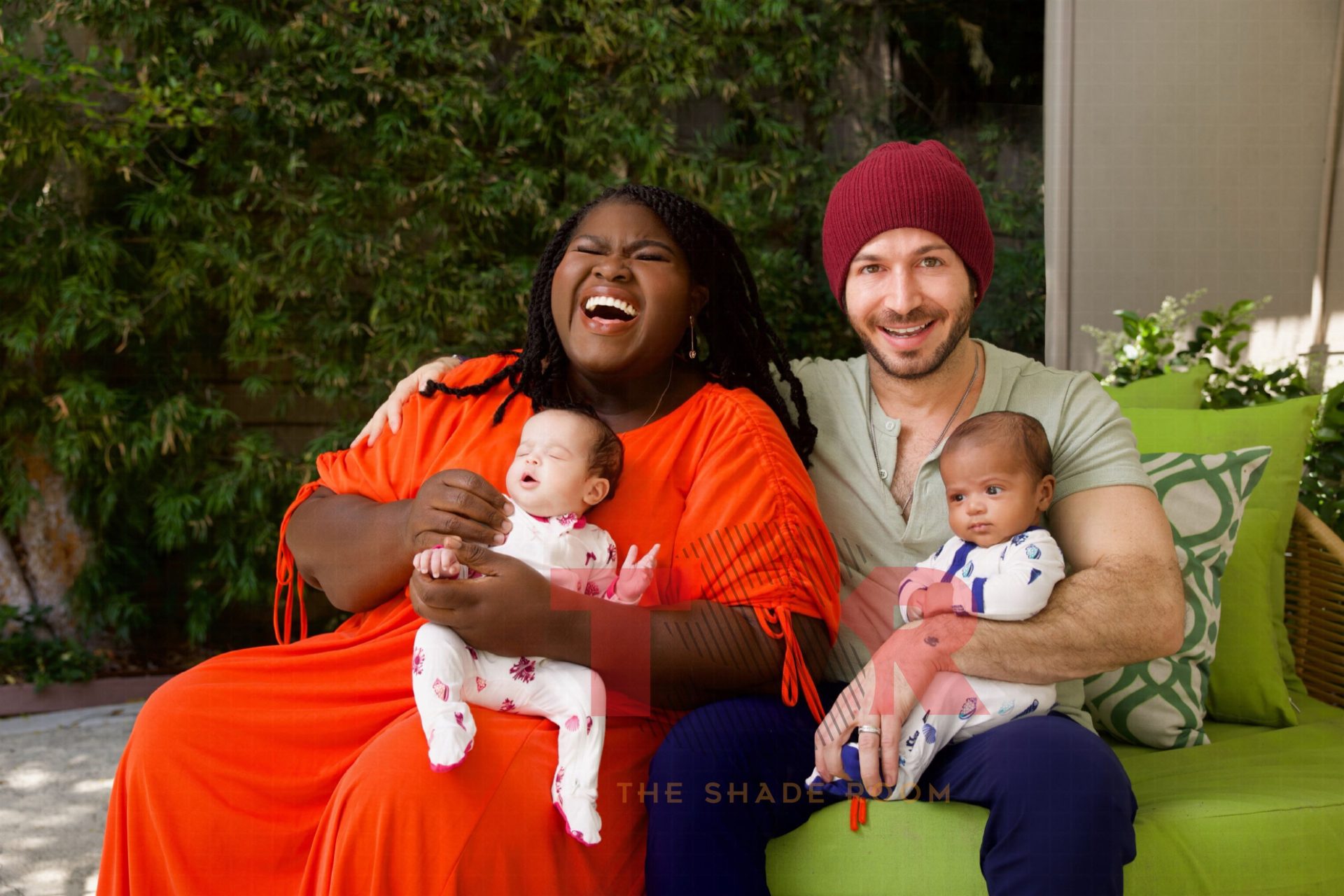 Awww! Gabby Sidibe Shares FIRST Look At Newborn Twins With Husband Brandon Frankel (EXCLUSIVE PHOTOS)